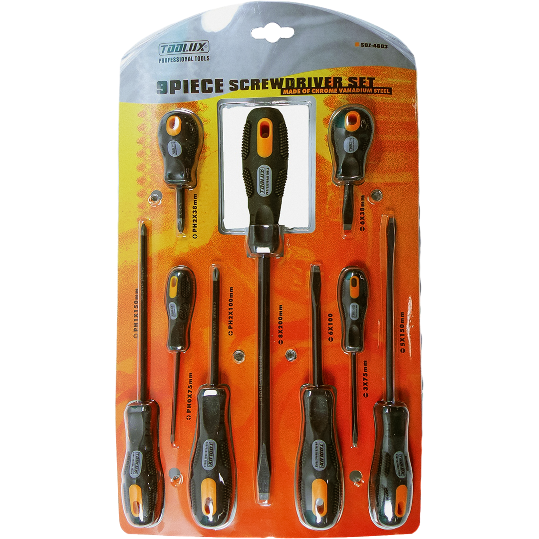 STSD4 PRO SCREW DRIVER SET 9 PCS