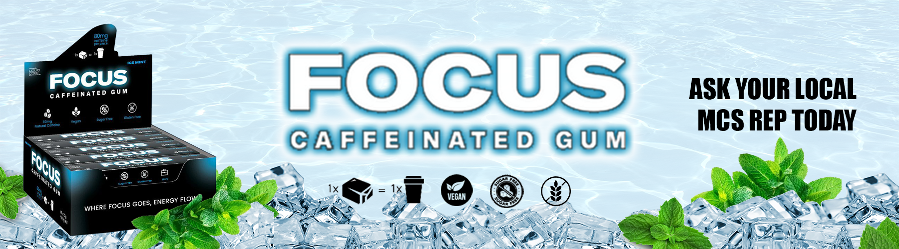 Focus Caffeinated Gum