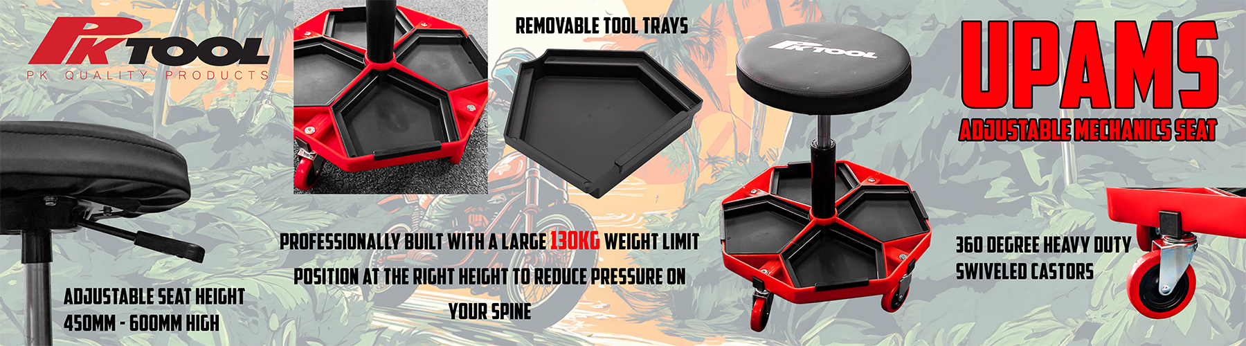 Adjustable Mechanics Seat