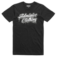 ADM18BML - DRIP TEE GREY LOGO BLACK MENS L*