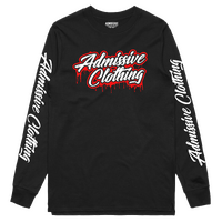 ADM19BML - DRIP LS TEE RED LOGO BLACK MENS L*