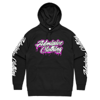 ADM24BML - DRIP HOODIE PINK LOGO BLACK MENS L*