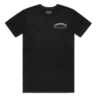 ADM6BML - CROSS BONES TEE BLACK MENS L*