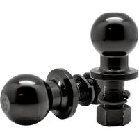 ATVTB3 - TOW BALL 50MM THREAD BLACK CHROME 2500KG