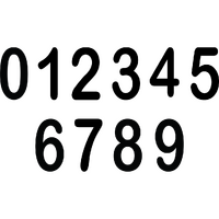 B4D - 150MM ARIAL NO. 4 BLACK (10/PKT)