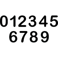 B8C - 110MM JUNIOR ARIAL NO. 8 BLACK (10/PKT)