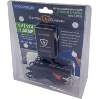 BAT4 - BATTERY CHARGER LITHIUM 6V/12V 1.5AMP*