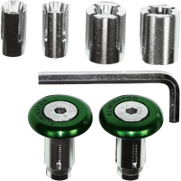 BP18GR - BAR END 30MM 3 IN 1 ELIMINATOR GREEN