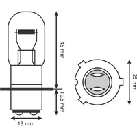 EH901 - HALOGEN 12V 35/35 3 PIN BULB