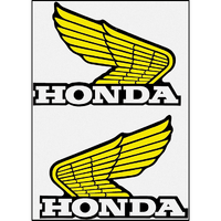 H4 - SMALL HONDA WING STICKERS