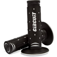 HGC12W - CIRCUIT JUPITER RACING GRIP BLACK/WHITE*