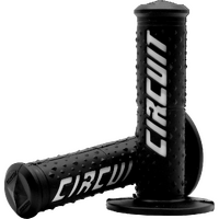 HGC14W - CIRCUIT ELECTRA RACE GRIP BLK/WHITE*