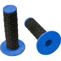 HGT4BL - ENDURO DUAL COMPOUND MX GRIPS BK/BLUE*