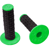 HGT4GR - ENDURO DUAL COMPOUND MX GRIPS BK/GREEN*
