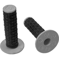 HGT4GY - ENDURO DUAL COMPOUND MX GRIPS BK/GRAY*