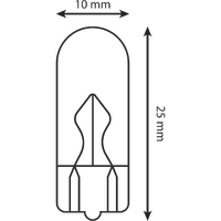 HL115 - INSTR. BULB/WEDGE BASE 12V 4W (10/BOX)