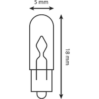 HL124 - INS/BULB/WEDGE BASE SML 12V 2W (10/BOX)