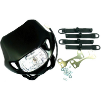 HL31B - RECTANGULAR ENDURO HEADLIGHT BLACK
