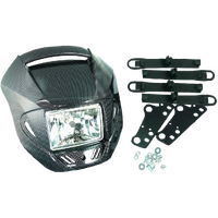 HL37CF - ON/OFFROAD GLASS H/L HALO CARBON LOOK*