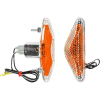 IU41A - TRI FLUSH MOUNT IND CLEAR/ORANGE LENS*