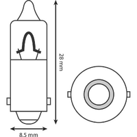 IU9A - AMBER BULB TO SUIT IU9 (10/PKT)