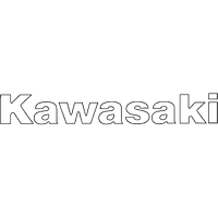 K160W - KAWASAKI STICKER WHITE (10/BAG)*