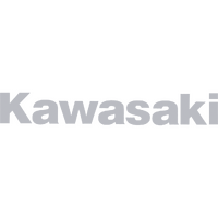 K161S - KAWASAKI SMALL STICKER SILVER (10/BAG)*
