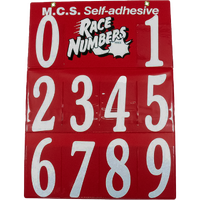 KNW - 170MM KURLY NUMBER BOARD WHITE