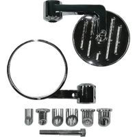 MB12L - CNC 90 DEGREE BAR END MIRROR L/H CHROME*
