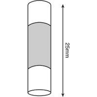MF15 - 15AMP GLASS FUSE (10/PKT)