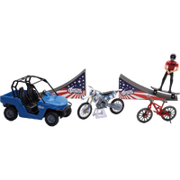 MOD430 - 1.18 SUZUKI NITRO CIRCUS PLAYSET PASTRANA*