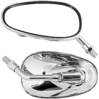 MU15 - UNIVERSAL SMALL OVAL MIRROR CHROME