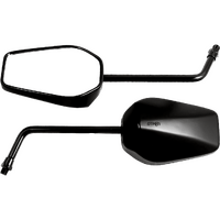 MU24 - UNIVERSAL PRO RACE MIRROR BLACK