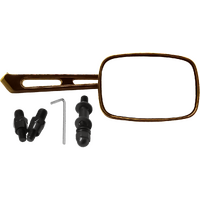 MU33Q - UNI STIFF ARM MIRROR BLACK CHROME*