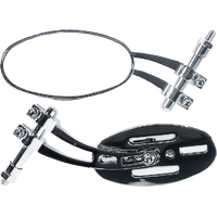 MU41 - UNI TWIN ARM OVAL MIRROR R/H CHROME*