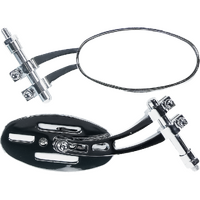 MU41L - UNI TWIN ARM OVAL MIRROR L/H CHROME*