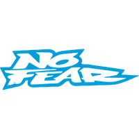 NFMX001054 - NO FEAR LABEL STICKER CYAN