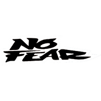 NFMX001055 - NO FEAR LABEL STICKER BLACK