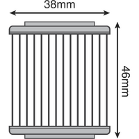 OF15 - XT/TT/YFM OIL FILTER(143)