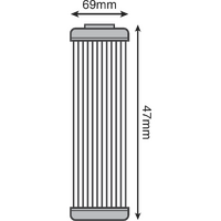 OF63 - KTM 950/990/1190 ADVENTURE OIL FILTER(650/158)*