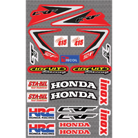 PROCRF50A - ECONOMY CRF50 HONDA STICKER KIT