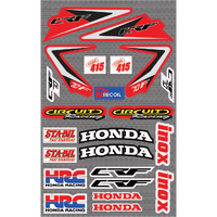 PROCRF70A - ECONOMY CRF70 HONDA STICKER KIT