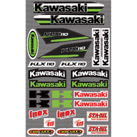 PROKLX110A - ECONOMY KLX110 KAWASAKI STICKER KIT