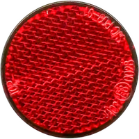 RF5 - REFLECTOR ROUND 39MM DIA STICK ON (RED)