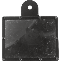 RH1B - ALLOY REGO LABEL HOLDER BLACK*