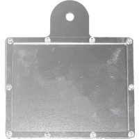 RH1S - ALLOY REGO LABEL HOLDER SILVER*