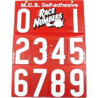 RNW - 165MM STRAIGHT NUMBER BOARD WHITE