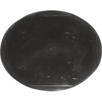 RP8 - BLACK OVAL RACE PLATE
