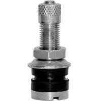 RTT90 - T/LESS V/STEM CHROME 8MM SHANK (10/PKT)*