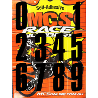SRB - 200MM SX SLANTED NUMBER BOARD BLACK